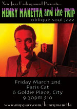 Henry Manetta Past Gigs Poster